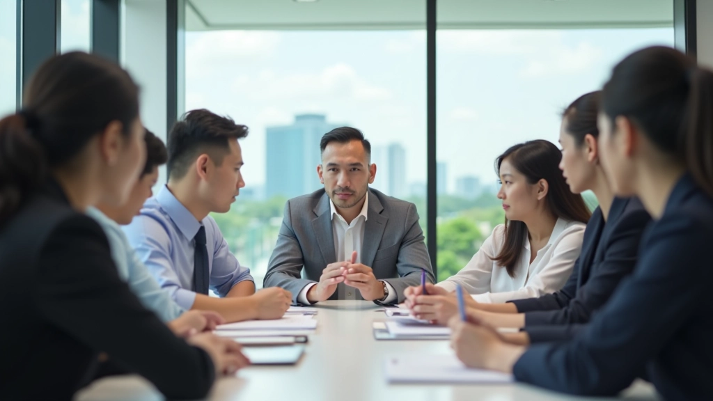 TimeFlow Mastery Pte Ltd training session with professionals practicing time management techniques